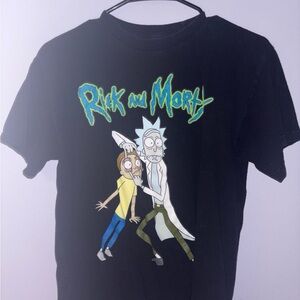 Rick and Morty small Black T-Shirt